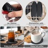 Eccliy 24 Pack Silicone Coasters for Drinks Nonslip Silicone Drink
