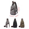 Canvas Sling Bag Crossbody Backpack Shoulder Casual Rucksack for Men