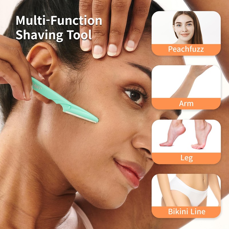 Tinkle Dermaplaning Tool 12ct, Dermaplane Razor for Women, Safe and
