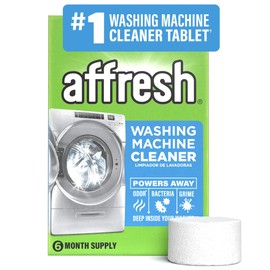 Affresh Washing Machine Cleaner, Helps Power Away Odor Causing Bacteria & Grime Deep Inside Pump, Valve & Hoses, 6 Time Release Tablets, 6 Month Supply