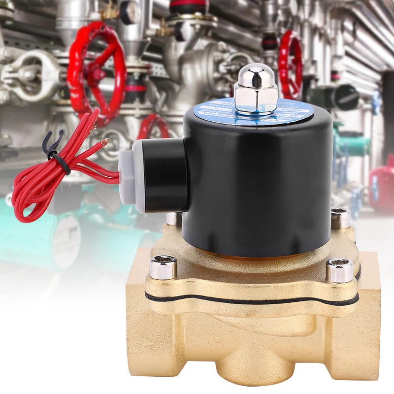 Normally Closed Solenoid Valve Brass for Air Water Oil 1in