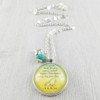Piglet and Winnie the Pooh AA Milne Love Quote Necklace