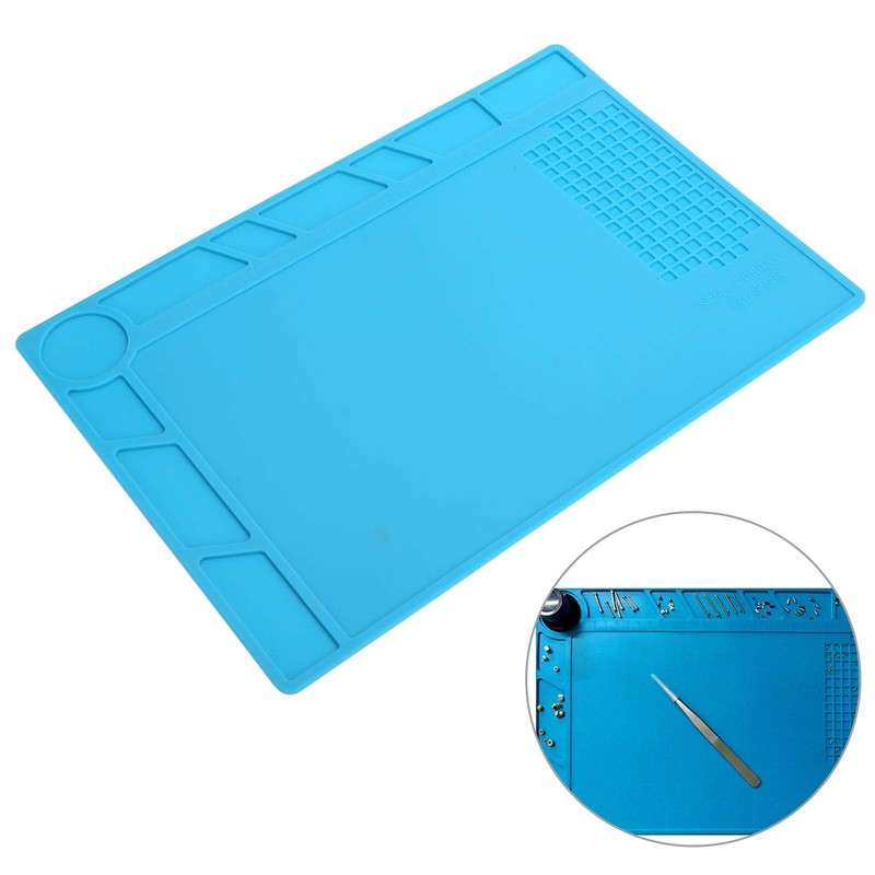 Watch Repair Mat Anti-Static 35x25cm Soft Rubber Watchmaker Soldering Organizer