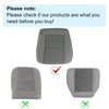 SecosAutoparts Front Driver Side Bottom Replacement Cloth Seat Cover Gray