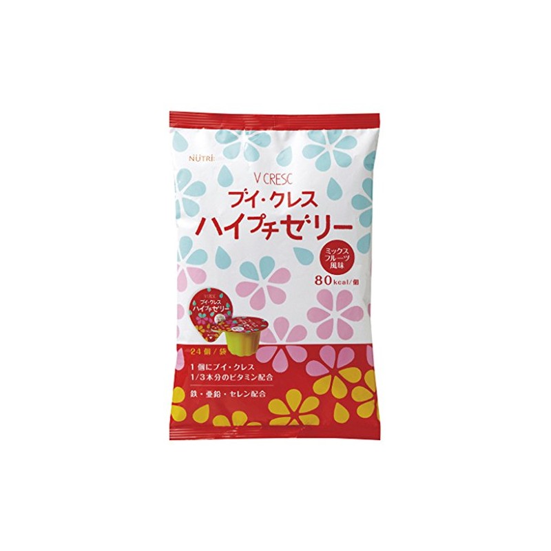 ニュートリー ブイ・クレス ハイプチゼリー ミックスフルーツ風味 (23g×24個) 1袋