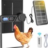 Solar Powered Automatic Chicken Coop Door, LCD Display Chicken Coop