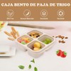 4 Pcs Recipientes para Aperitivos,4 Compartimentos para Almuerzo