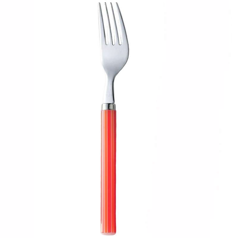 Nagao Stripe Dinner Cutlery Set of 4, Red, Made in