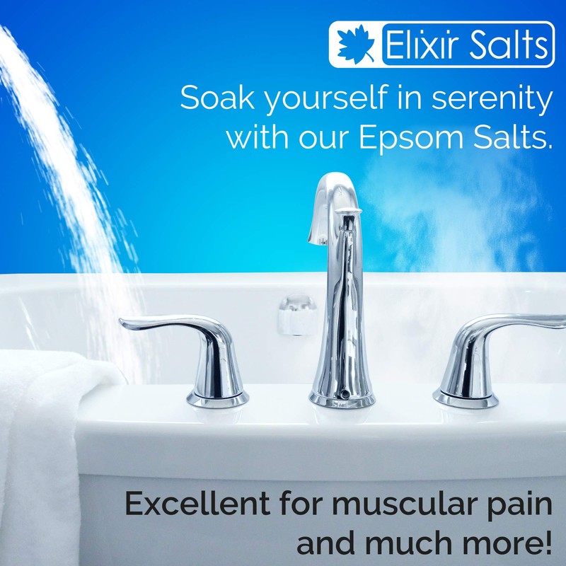 Elixir Gardens 300g Epsom Salt Bath 100% Organic FFC Food