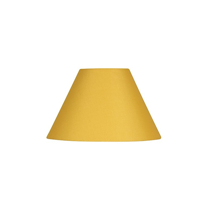 Oaks Lighting Cotton Coolie Shade, 10-inch, Mustard, Fabric