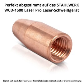 STAHLWERK Wire Guide Nozzles Set of 4 0.8/1.0/1.2/1.6 mm Guide Nozzles for Laser Welding Torches | Laser Welding Machines