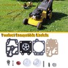 Haishine Carburetor Carb Repair Kit Primer Bulb Valve for GX35