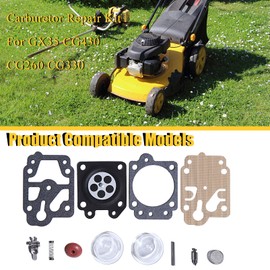 Haishine Carburetor Carb Repair Kit Primer Bulb Valve for GX35 Chinese CG430 CG260 CG330