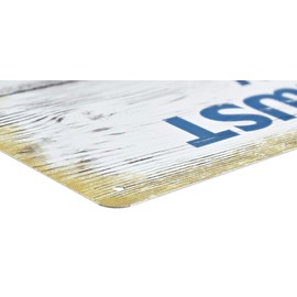 Hillman 844663 Never Trust a Guy That Won’t Shake Your Daddy's Hand Sign, Man Cave Sign, Novelty Sign, Bar Décor, Aluminum, 12x18 inches