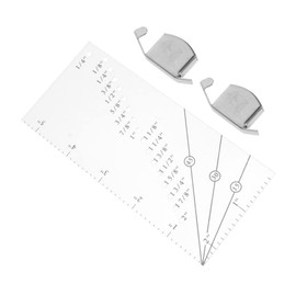 SEWACC 1 Set Sewing Ruler Precision Seam Measuring Gauge for DIY Patchwork and Quilting Transparent Ruler for Accurate Seam and Hemlines