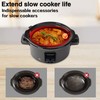 Slow Cooker Liners fit with Crock-Pot 6-8 QT,Foldable Reusable Silicone