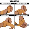 QTF Lifting Wrist Straps, Full Leather Wrist Assistance for Heavy