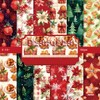 24 Sheets 6'' x 6'' Christmas Holiday Scrapbook Paper One