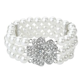 Carufin Bridal Wedding May Blossom Prom Hen Party Following Bracelet Accessories Plum Blossom Bead Bracelet