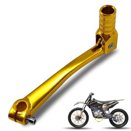 Pleoos Motorcycle Folding Gear Shifter Shift Lever Pedal CNC Compatible with Honda XR50 CRF50 XR CRF 70cc 50cc 90cc 110cc 125cc Dirt Pit Bike(Gold)