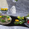 Relaxdays Praying Grave Angel, Artificial Stone, Weather, Frost & UV