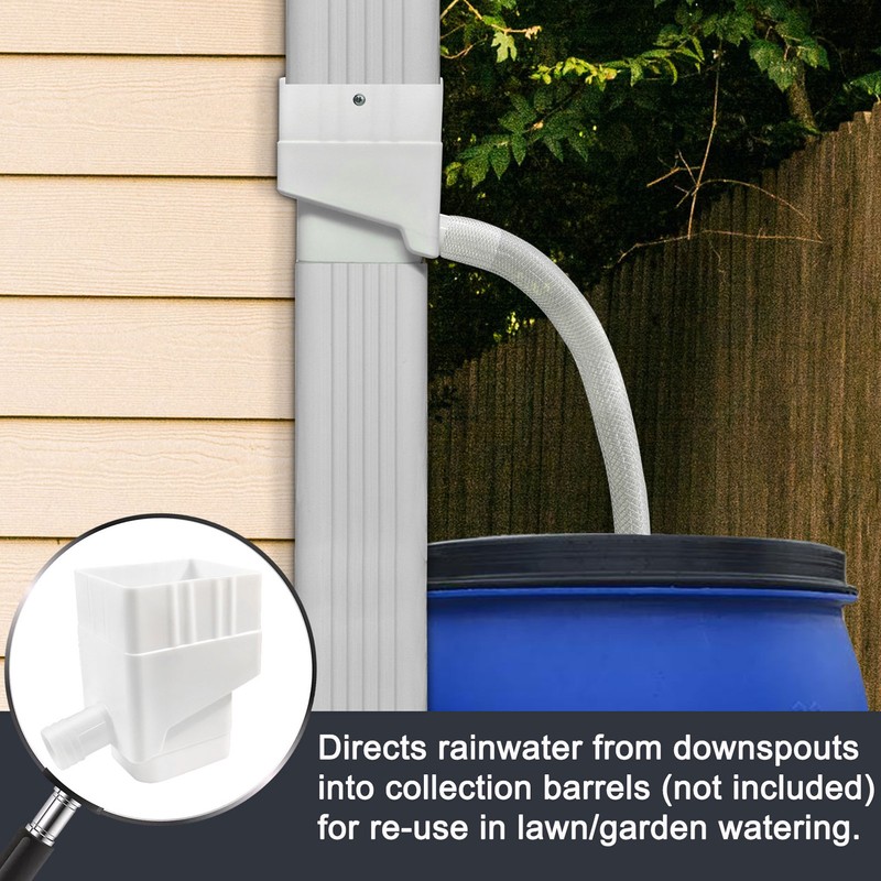 Rainwater Collection System Professional UV Resistant Downspout Diverter Kit for