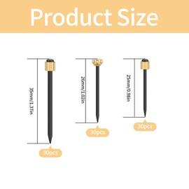 90 Pcs Picture Pins, Picture Nails for Walls, Picture Hanging Nails, Brass Head Nails for Wall Nails for Hanging Picture, Wall Masonry Nails Hooks for Hanging Photo Frame Pictures