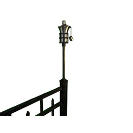 Tru-Post Oil Lamp (Torch) for Standard Railing or Fence Post - 2.5inch x 2.5inch Aluminum