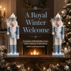 CutitiUU 30CM Christmas Nutcracker Blue Snowflake King
