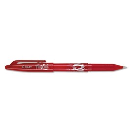 Pilot 31552 Frixion Ball Erasable Stick Gel Pen, Fine 0.7Mm, Red Ink, Red Barrel