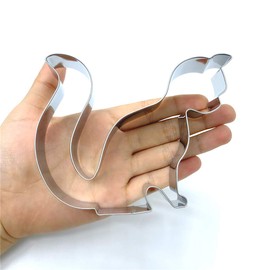 LILIAO Sitting Cat Cookie Cutter - 4.7 x 3.9 inches - Stainless Steel