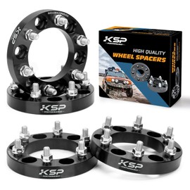 KSP 6x5.5 1inch Wheel Spacers Fit for 2024+ Tacoma, 1" 6x139.7 Wheel Spacers with 14x1.5 Studs 95.2mm Hub Bore Compatible with 2022+ Tundra, 2023+ Sequoia Wheel Adapters 4PCS