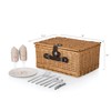 PICNIC TIME Classic Picnic Basket for 2, Romantic English-Style Wooden