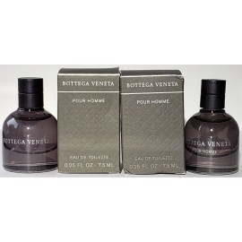 Bottega Veneta Pair (2) BOTTEGA VENETA POUR HOMME MINIs ~ Eau de Toilette EDT Splash ~ 0.25 oz