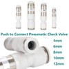 MiJunHD 2PCS Pneumatic Check Valve, 4mm Inner Dia. Non Return