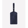 Matteu Matte Italian Full Grain Leather Carrier Initial Name Tag