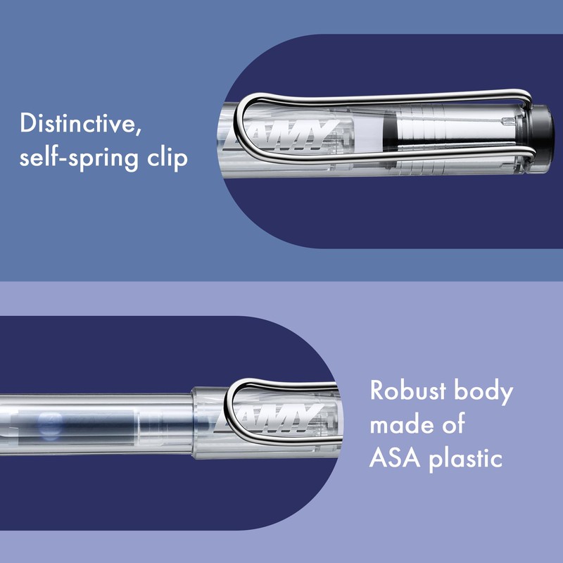 Lamy safari roll-ink vista – Penna roller con cartuccia d'inchiostro,