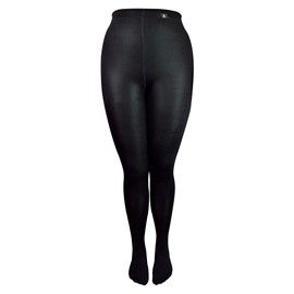 Heat Holders - Women Thick Winter Warm Colored Black Fleece Lined Thermal Tights (X-Large, Black)