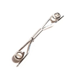 TAVERNIT Short 2" Silver Collar Pin Bar ~ Tie Bar ~ Clasp Guard ~ Tie Clip ~ Shirt Stays Down