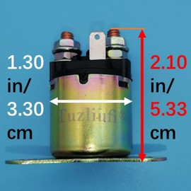 Tuzliufi Starter Relay Solenoid Compatible with Honda GX390 GX340 GX240 GX270 11HP 13HP 9.9HP 8HP 188F 190F 5 5.5 6 6.5 KW EC5500 EC6500 3810 3813 4514 31204-ZA0-003 31210-ZE2-003 028000-8410 Z302
