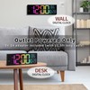 Mee 2ou 16.5" Large LED Wall Clock with Bluetooth Sync,