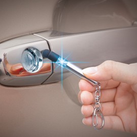 セイワ(SEIWA) 車用 キーホルダー メタルラバーアース シルバー K372