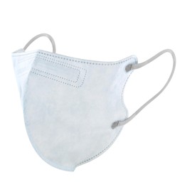 Plus Life W COLOR MASK Non-Woven Mask, 3D Keep Fit, Regular Size, Individual Packaging, Pack of 20, Light Blue