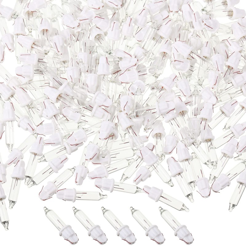 Mudder 100 Pieces 2.5v Replacement Christmas Tree Light Bulbs Mini