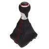 Gear Shift Knob Boot Set 5 Speed PVC Leather Gearstick