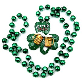 Let's Be Irish Mardi Gras Bead Necklace Orleans
