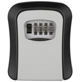 Hardys Key Safe Outdoor Lock Box - 4-Digit Code Key Holder for Wall | Secure, Waterproof Key Safe Wall Mounted + Mount Kit | Keysafe for Outside, Indoor, Home, Garage, Office