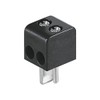 Goobay 3 Pieces Network Connector for Speaker with Fittings. Black