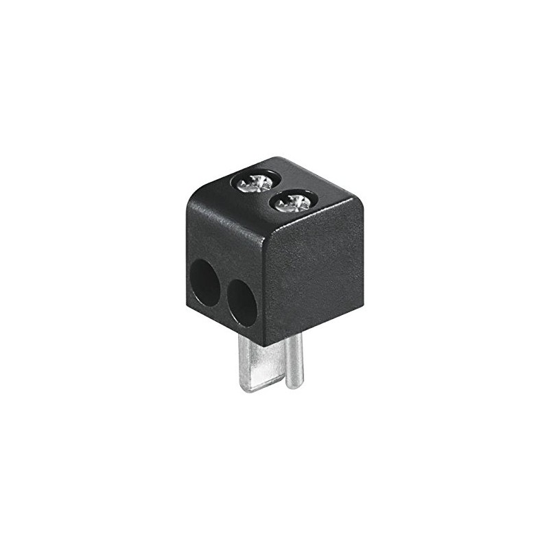 Goobay 3 Pieces Network Connector for Speaker with Fittings. Black