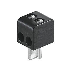 Goobay 3 Pieces Network Connector for Speaker with Fittings. Black and Red